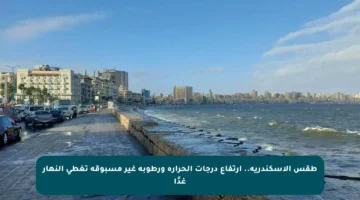 طقس الإسكندرية.. ارتفاع درجات الحرارة ورطوبة غير مسبوقة تغطي النهار غدًا